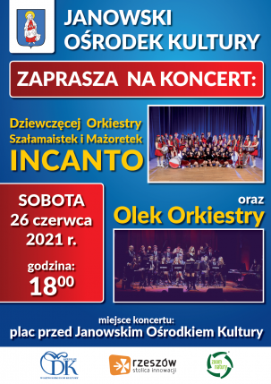 Janowski Ośrodek Kultury zaprasza na koncert 26 czerwca