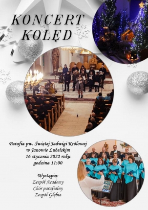 Zapraszamy na koncert kolęd - 16 stycznia w kościele pw. Św. Jadwigi Królowej