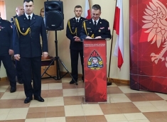 Pożegnanie Komendanta Powiatowego PSP w Janowie Lubelskim i przekazanie obowiązków służbowych