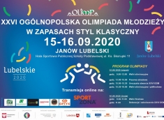 XXVI Ogólnopolska Olimpiada Młodzieży w Zapasach Styl Klasyczny - Janów Lubelski 14-16 września