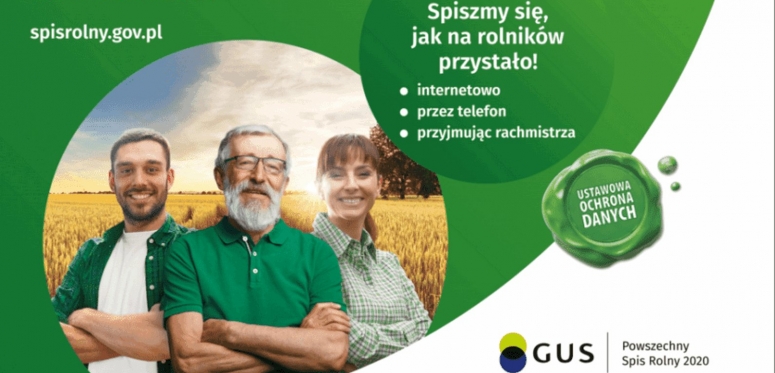 Powszechny Spis Rolny 2020 - prośba o zgłaszanie tel. rolników