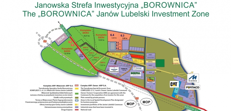 Kompleks 4, działka 3167 Janowska Strefa Inwestycyjna „Borownica” Tarnobrzeska Specjalna Strefa Ekonomiczna Podstrefa Janów Lubelski
