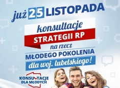 Zaproszenie do udziału w konsultacjach strategii dla młodzieży w woj. lubelskim