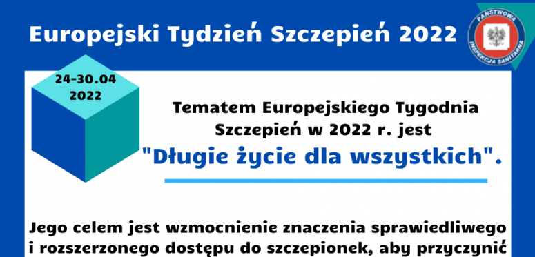 Rozpoczyna się Europejski Tydzień Szczepień - od 24 do 30 kwietnia
