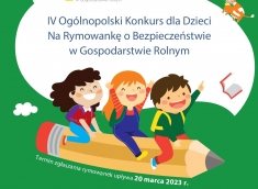 KRUS. IV edycja Ogólnopolskiego Konkursu na Rymowankę o Bezpieczeństwie w Gospodarstwie Rolnym
