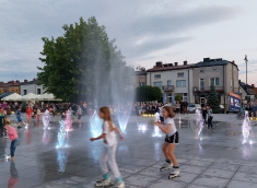 Przerwa techniczna multimedialnej fontanny na Rynku