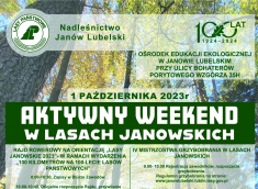 Zapraszamy na Aktywny Weekend w Lasach Janowskich - 1 października