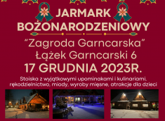 Zaproszenie na Jarmark Bożonarodzeniowy