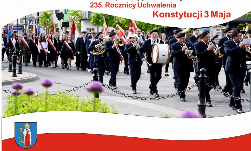 Zaproszenie na obchody Konstytucji 3 Maja