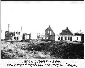 Zdjęcia na mury wypalonych domów ulicy Długiej, 1940 rok.